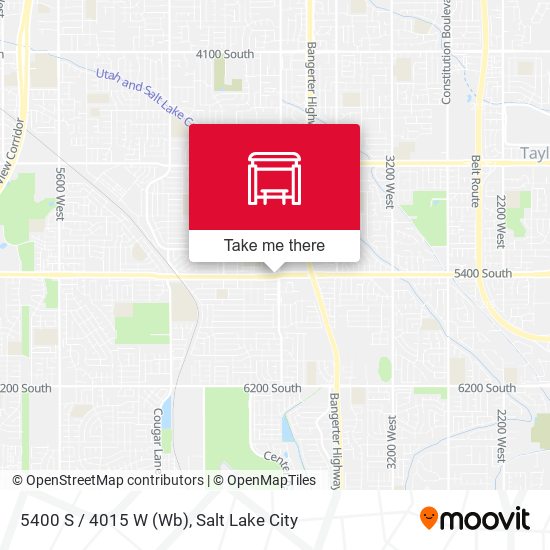 5400 S / 4015 W (Wb) map