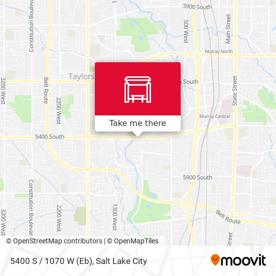 5400 S / 1070 W (Eb) map