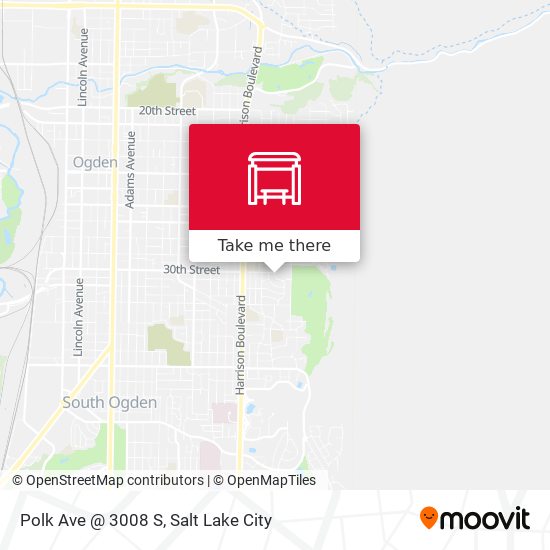 Mapa de Polk Ave @ 3008 S