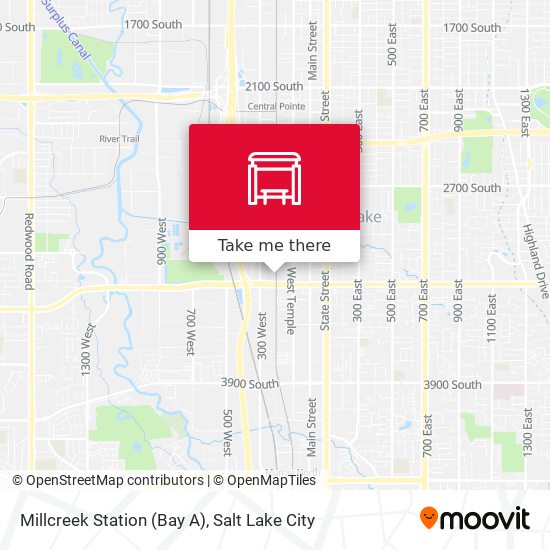 Millcreek Station (Bay A) map