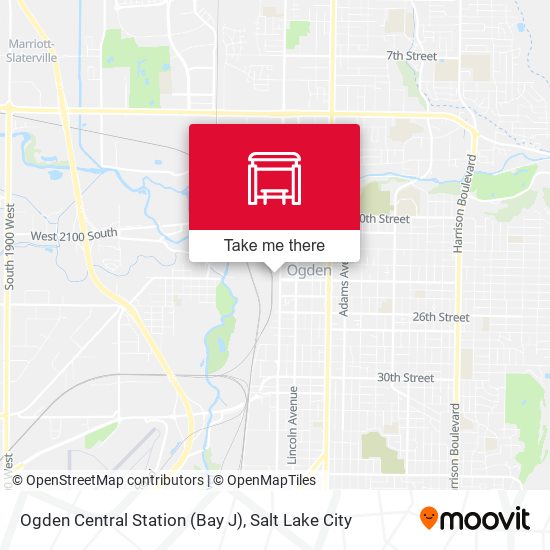 Ogden Central Station (Bay J) map