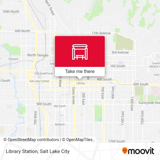 Library Station map
