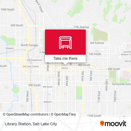 Library Station map