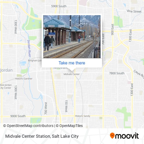 Midvale Center Station map