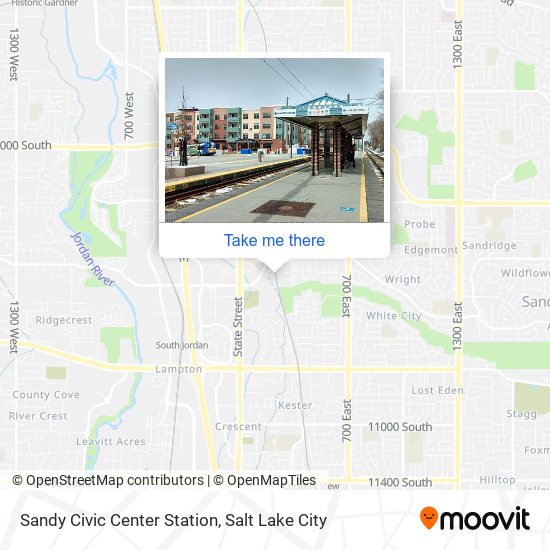 Mapa de Sandy Civic Center Station