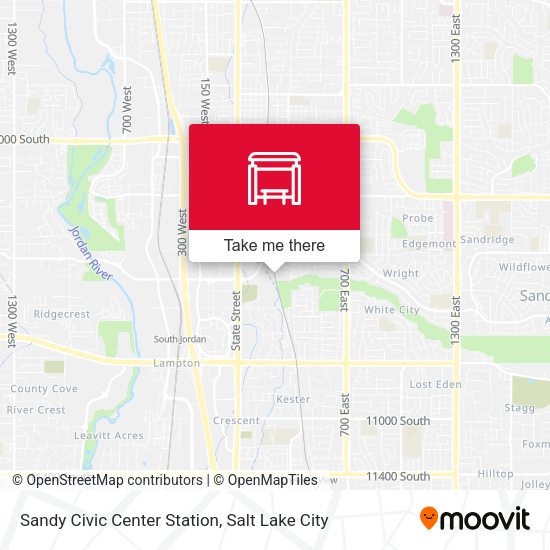 Mapa de Sandy Civic Center Station