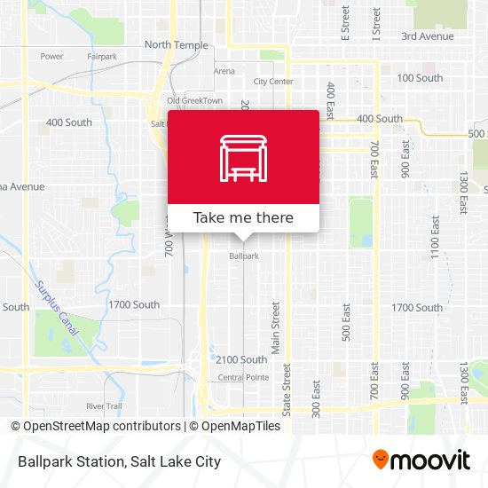 Ballpark Station map