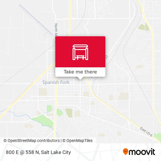 800 E @ 558 N map