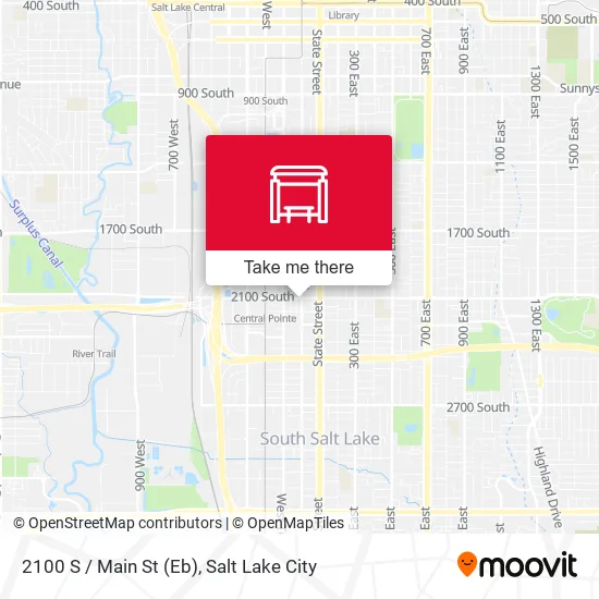 2100 S / Main St (Eb) map