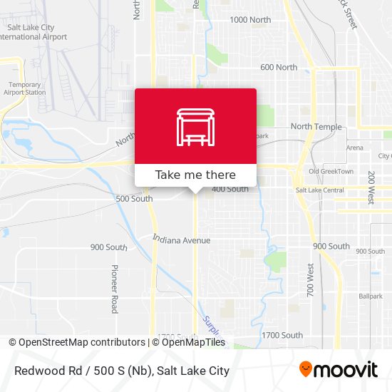 Redwood Rd / 500 S (Nb) map