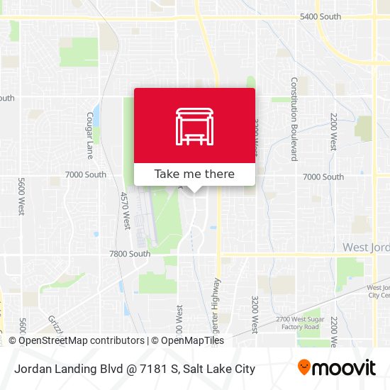 Jordan Landing Blvd @ 7181 S map