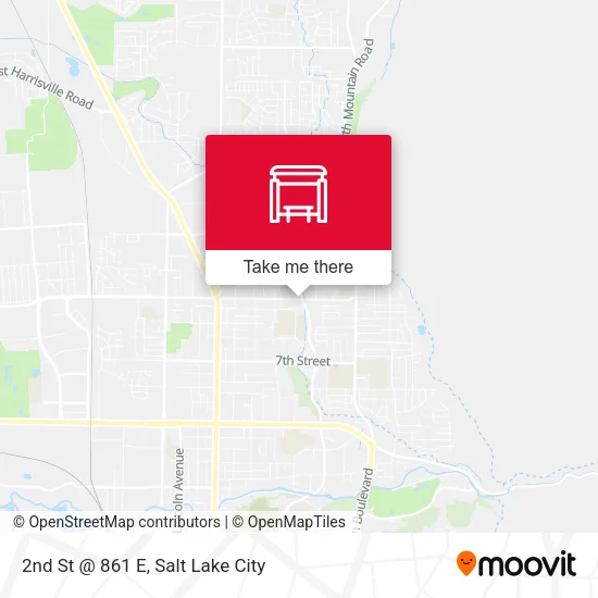 Mapa de 2nd St @ 861 E
