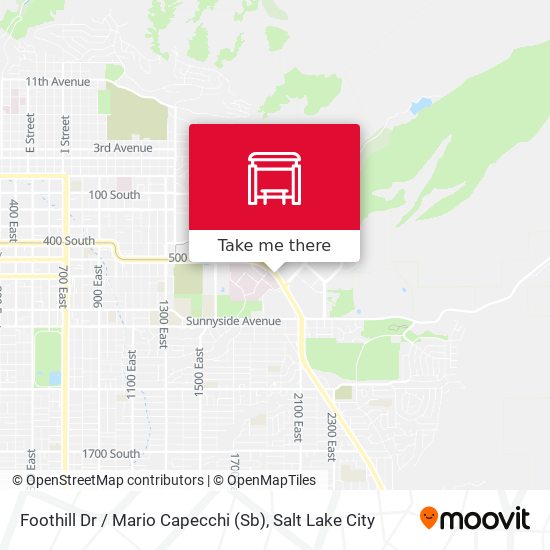 Foothill Dr / Mario Capecchi (Sb) map