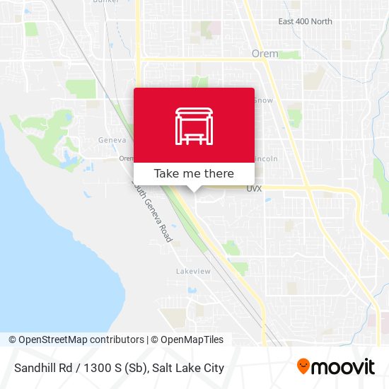 Mapa de Sandhill Rd / 1300 S (Sb)
