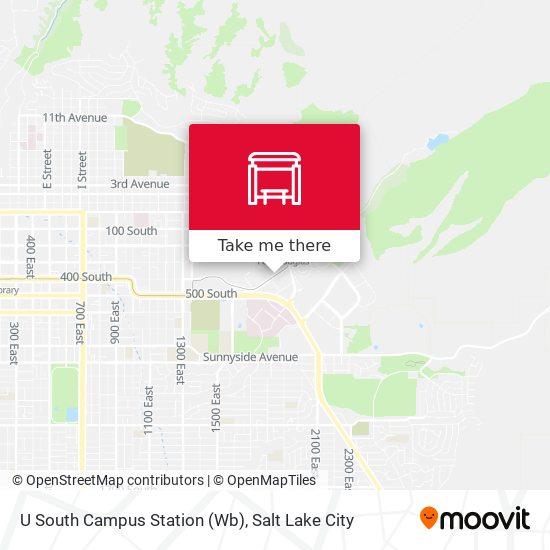 U South Campus Station (Wb) map