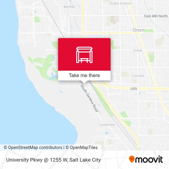 University Pkwy @ 1255 W map