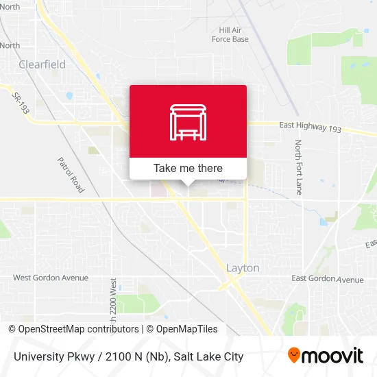 University Pkwy / 2100 N (Nb) map