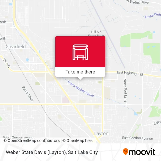 Mapa de Weber State Davis (Layton)