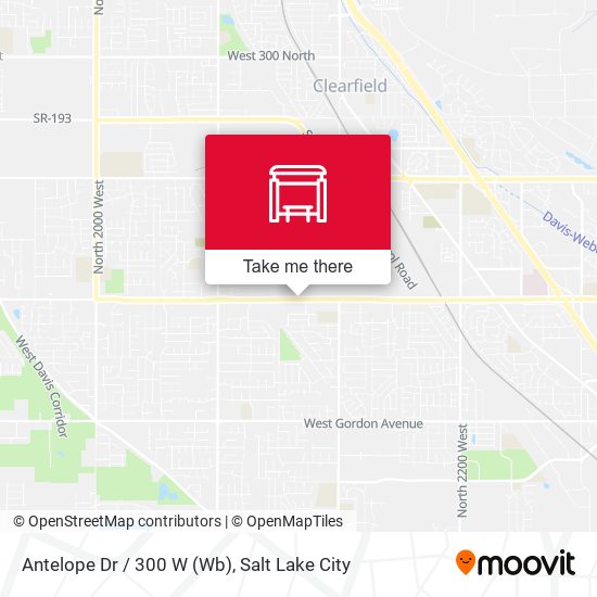 Antelope Dr / 300 W (Wb) map