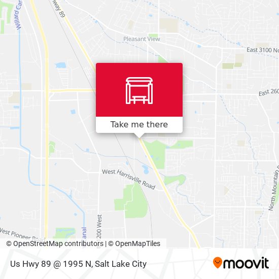 Us Hwy 89 @ 1995 N map