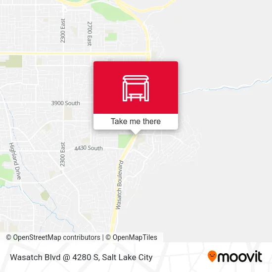 Wasatch Blvd @ 4280 S map