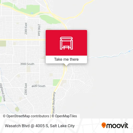 Wasatch Blvd @ 4005 S map