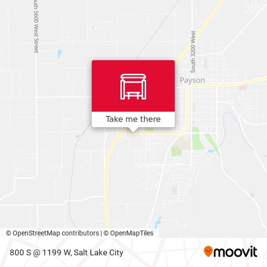 800 S @ 1199 W map