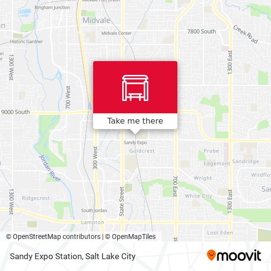 Sandy Expo Station map