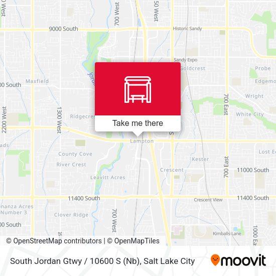 South Jordan Gtwy / 10600 S (Nb) map