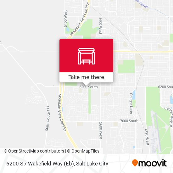 6200 S / Wakefield Way (Eb) map