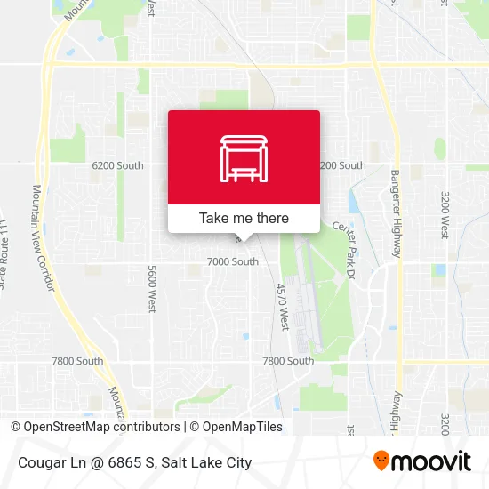 Cougar Ln @ 6865 S map
