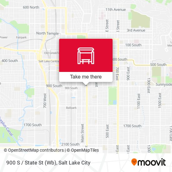 Mapa de 900 S / State St (Wb)
