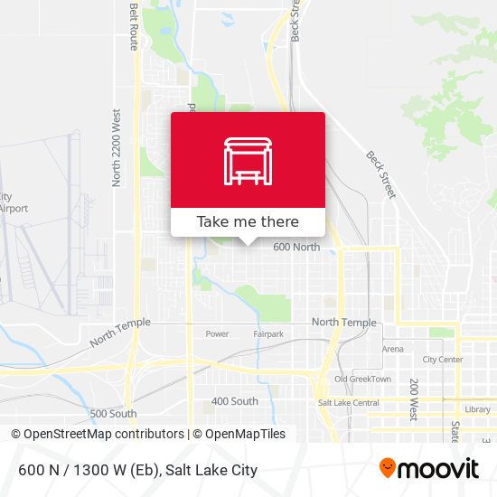 600 N / 1300 W (Eb) map