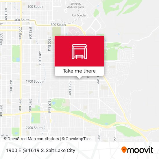 1900 E @ 1619 S map