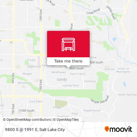 9800 S @ 1991 E map