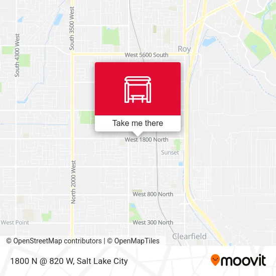 Mapa de 1800 N @ 820 W