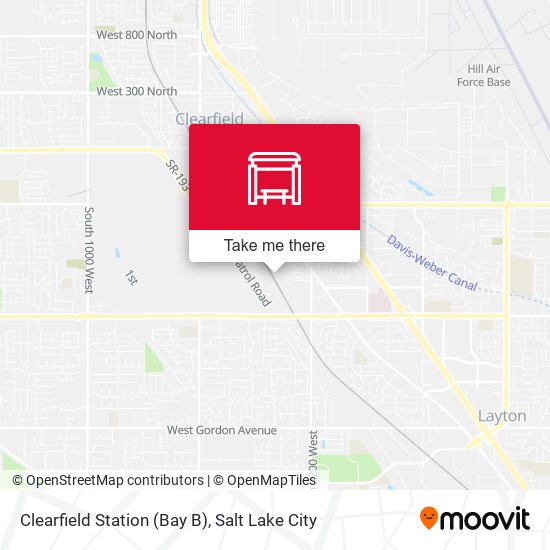 Clearfield Station (Bay B) map