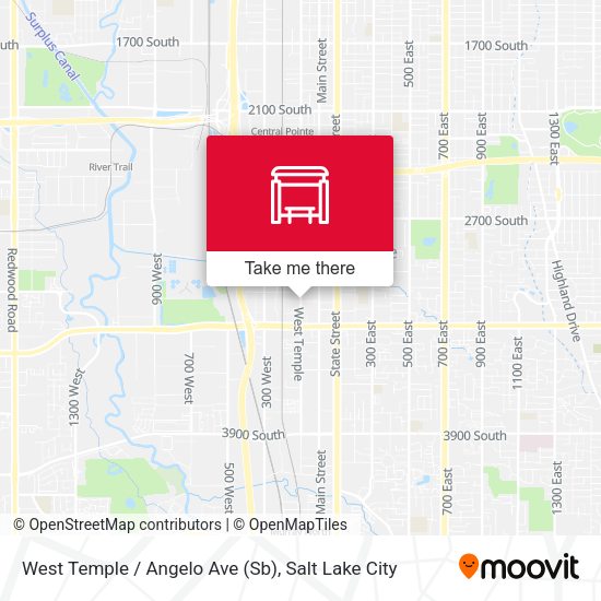 West Temple / Angelo Ave (Sb) map