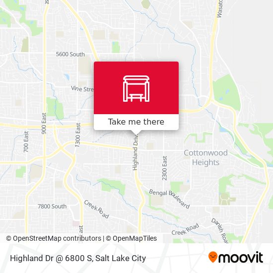 Mapa de Highland Dr @ 6800 S