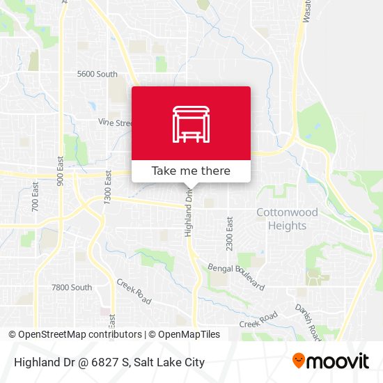 Mapa de Highland Dr @ 6827 S