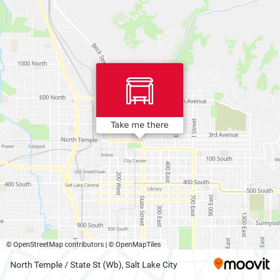 North Temple / State St (Wb) map