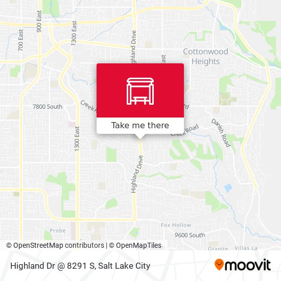 Highland Dr @ 8291 S map