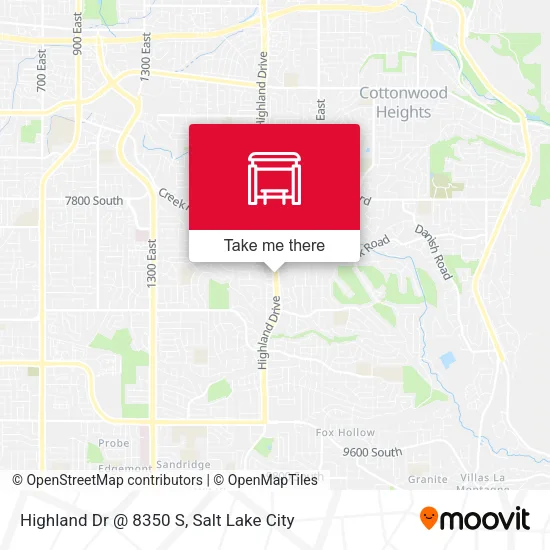 Mapa de Highland Dr @ 8350 S