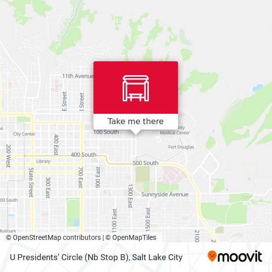 U Presidents' Circle (Nb Stop B) map
