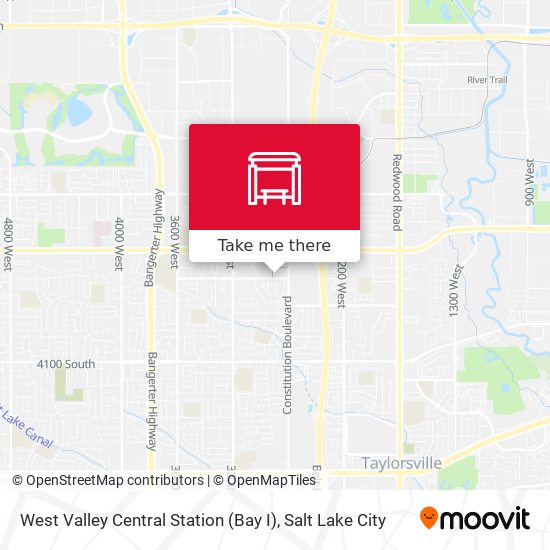 West Valley Central Station (Bay I) map