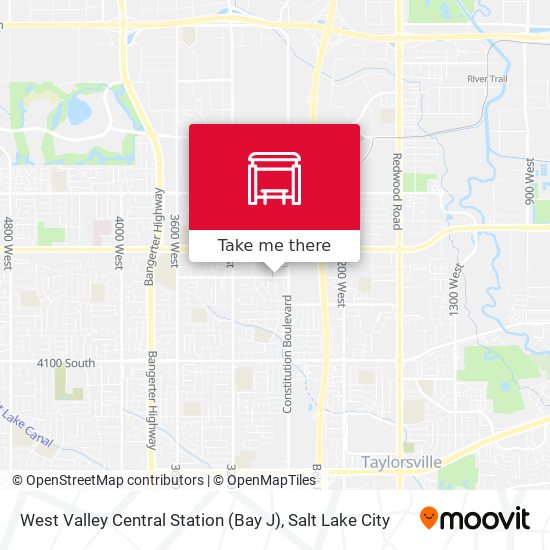 Mapa de West Valley Central Station (Bay J)