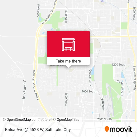 Mapa de Balsa Ave @ 5523 W