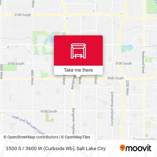 Mapa de 3500 S / 3600 W (Curbside Wb)