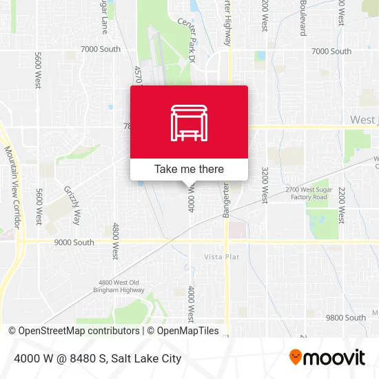 4000 W @ 8480 S map