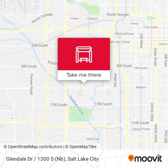 Glendale Dr / 1300 S (Nb) map